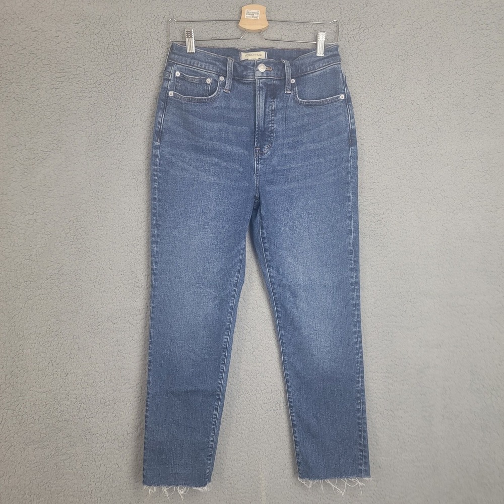 Madewell The Perfect Vintage Crop‎ Jean High Rise Women's Size 26 Raw Hem